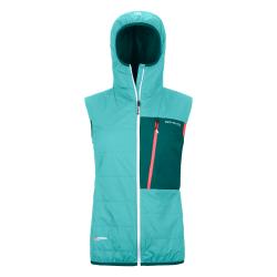 Vesta Ortovox Swisswool Piz Duan Vest Women's Ice Waterfall